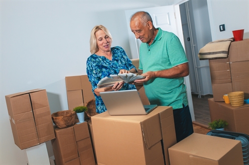 Helping an elderly relative use storage