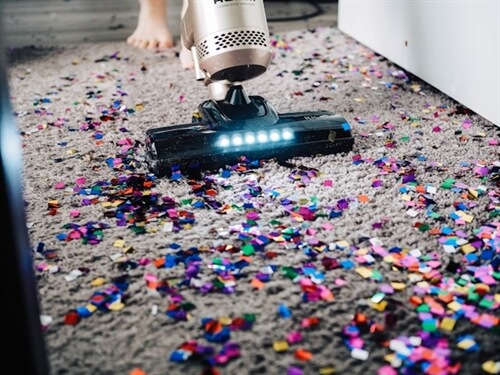 Cleaning up after a house party