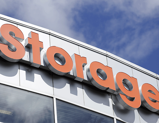 storage unit facility sign